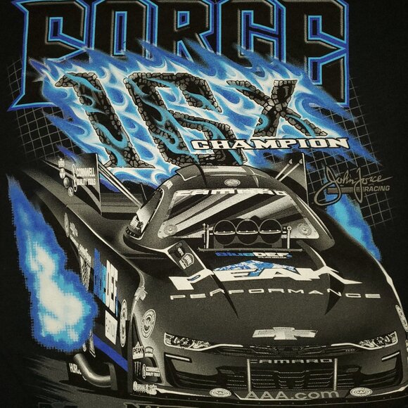 MENS BLACK JOHN FORCE 16X CHAMP T-SHIRT MEDIUM - Picture 4 of 5